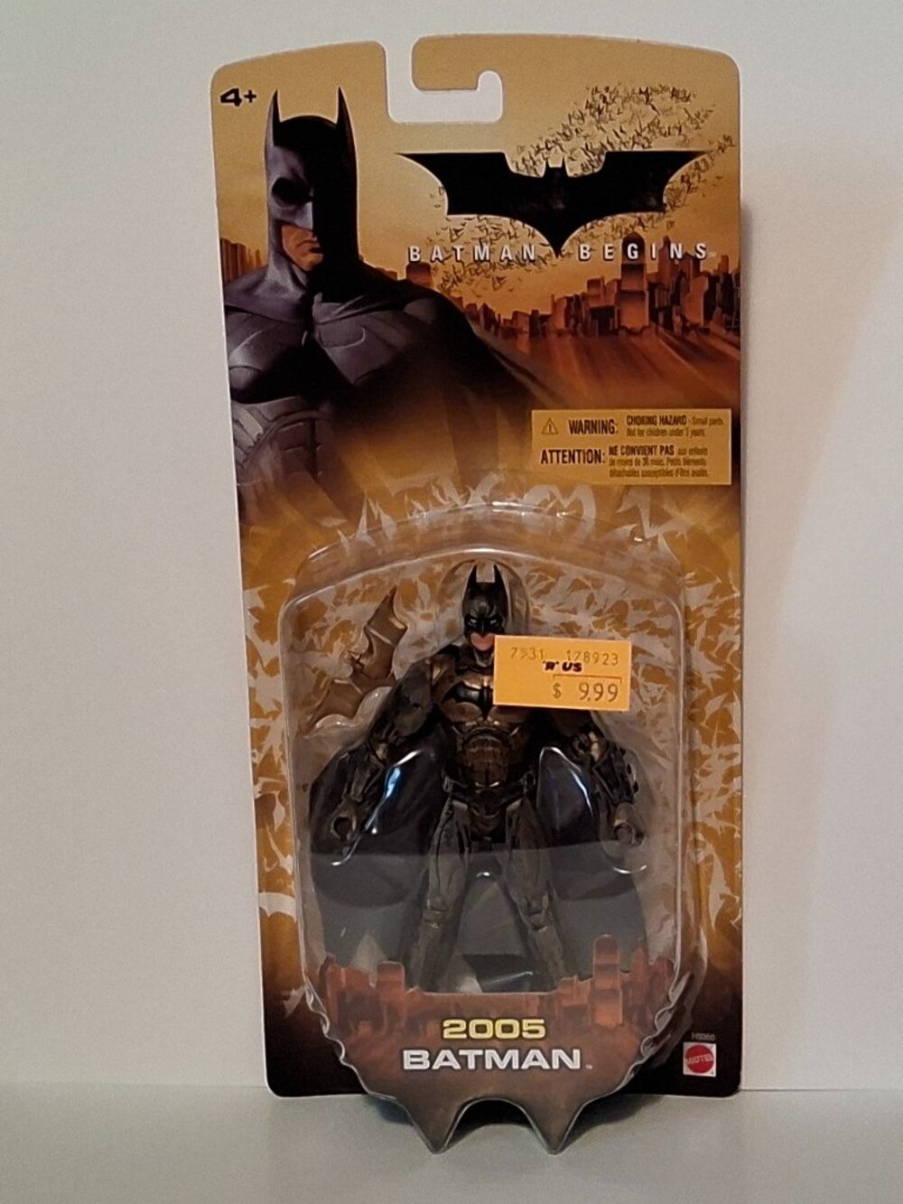 Mattel DC Comics Batman Begins 2005 BATMAN Bronze Suit Variant Action Figure
